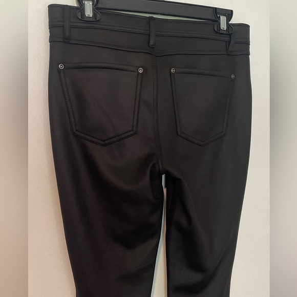 Express Black Faux Leather Leggings with Stretchy Fit - Picture 10 of 12